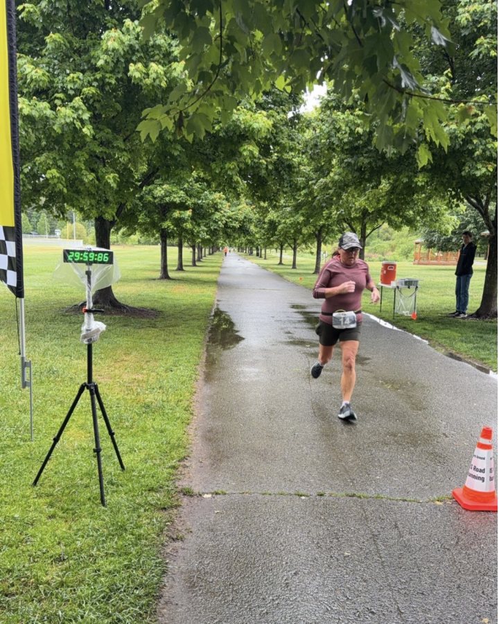 Jodie Coppedge at Luau 5K, 10K & 13.1M at Boone, NC (21) - 05/23/2026 after earning 1st FEMALE Overall