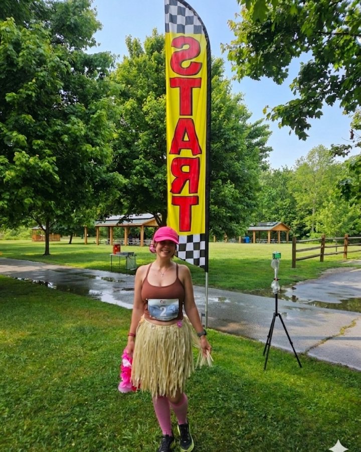 Amanda-Paige Henderson at Luau 5K, 10K & 13.1M at Boone, NC (21) - 05/23/2026 after earning 3rd FEMALE Overall