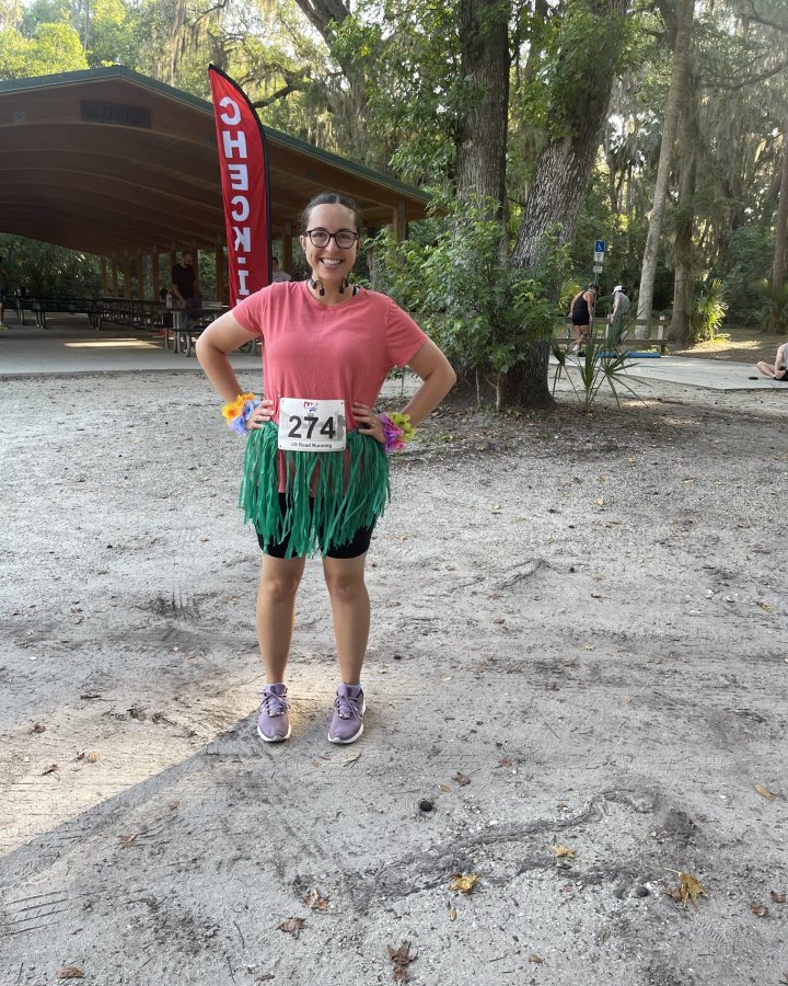 Jessie Sterr at Luau 5K, 10K, & 13.1M at DeBary, FL (20) - 05/16/2026 after earning Best Costume