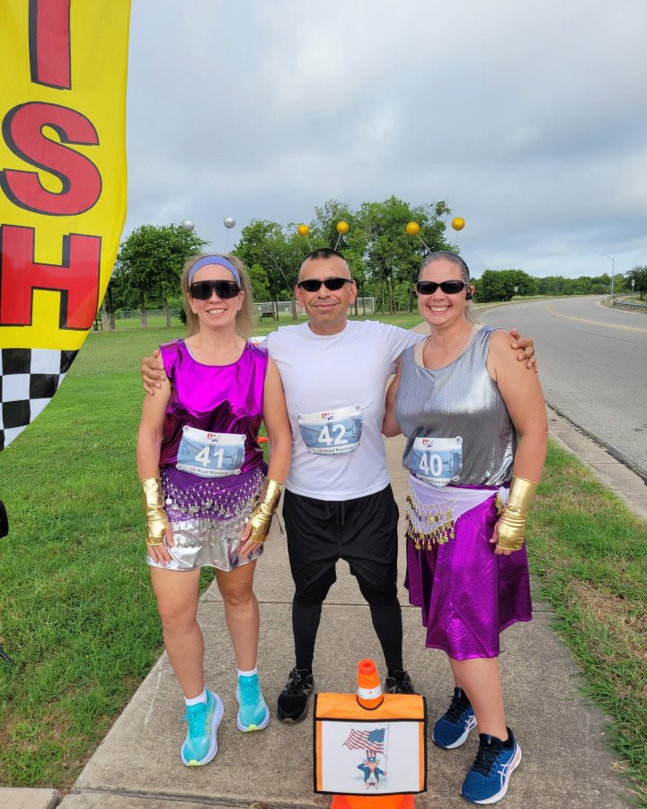 Jose Gonzalez at Medal Madness 5K, 10K & 13.1M at Pflugerville, TX (24) - 06/13/2026 after earning Best Costume
