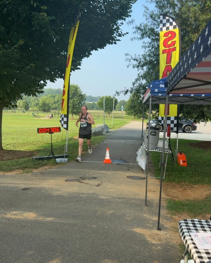 Randy Whaley at Eagle 5K, 10K, & 13.1M at Winston-Salem, NC (29) - 07/18/2026 after earning 1st MALE Overall