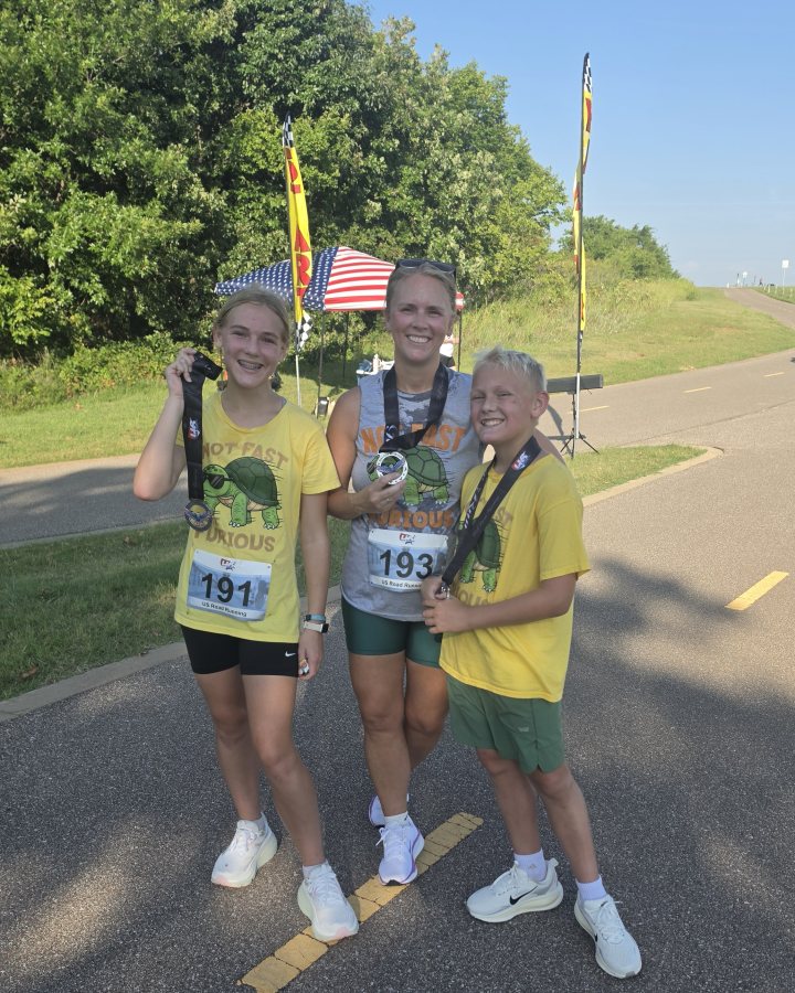 Eddison Jacobson at Eagle 5K, 10K, & 13.1M at Oklahoma City, OK (30) - 07/25/2026 after earning 2nd FEMALE Overall