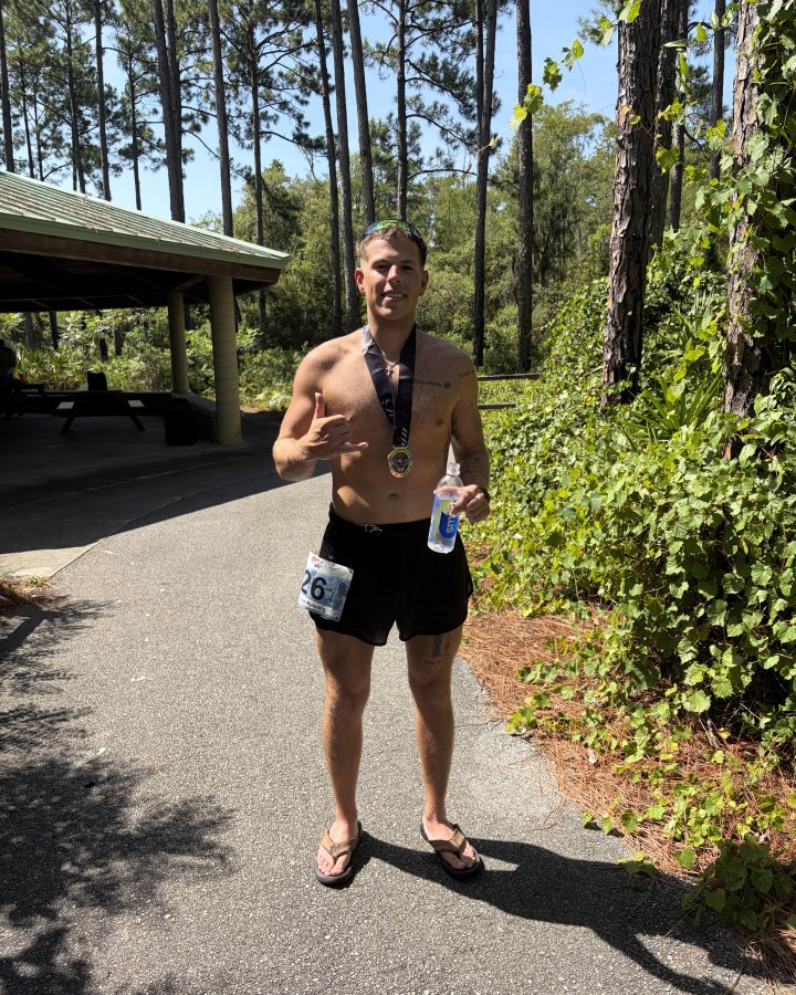 Slayde Berry at Eagle 5K, & 13.1M at Panama City Beach, FL (30) - 07/25/2026 after earning 2nd MALE Overall