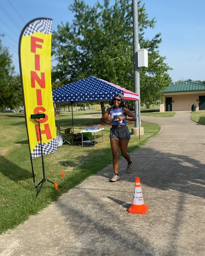 Tyesha Humphrey at Ninja 5K, 10K, & 13.1M at Rocky Mount, NC (31) - 08/01/2026 after earning 1st FEMALE Overall