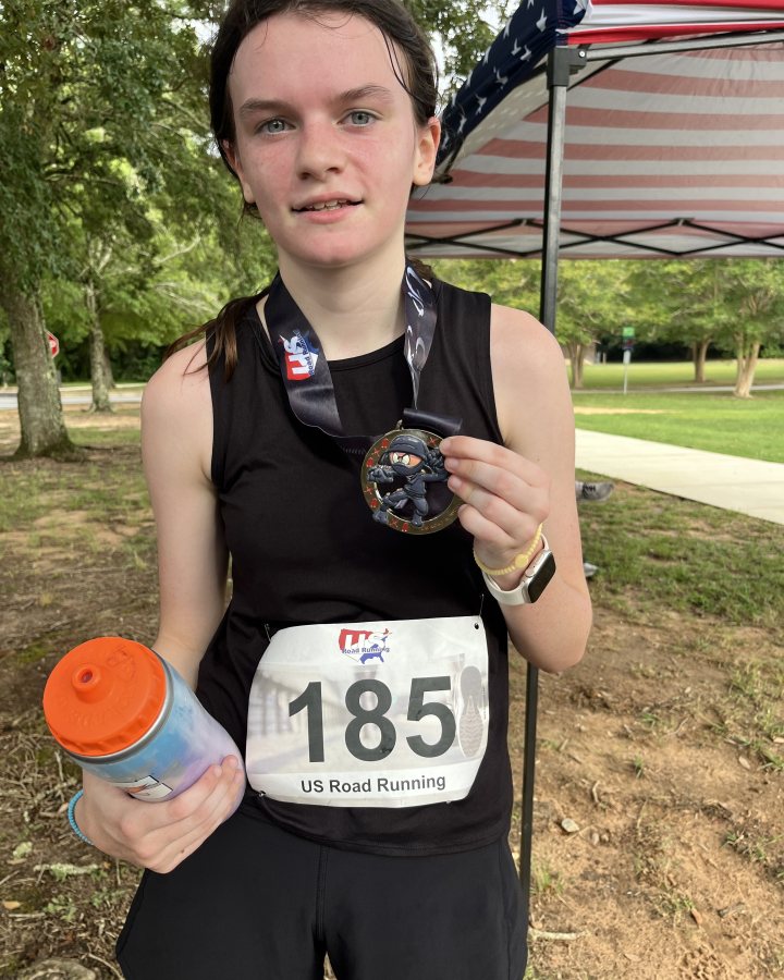 Charleigh Bailey at Ninja 5K, 10K, & 13.1M at Mobile, AL (31) - 08/01/2026 after earning Best Costume