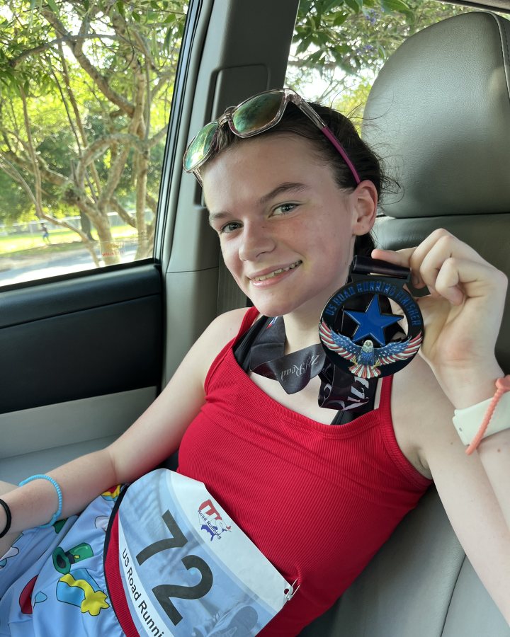 Charleigh Bailey at Eagle 5K, 10K, & 13.1M at Mobile, AL (27) - 07/04/2026 after earning Best Costume