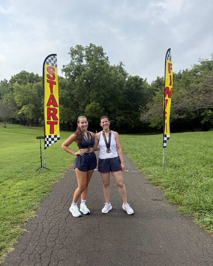 Laney Brown at Ninja 5K, 10K, & 13.1M at Knoxville, TN (31) - 08/01/2026 after earning 2nd FEMALE Overall