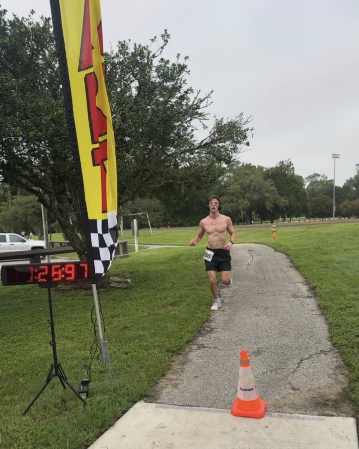 Adam Fields at Ninja 5K & 10K, at Gainesville, FL (32) - 08/08/2026 after earning 3rd MALE Overall