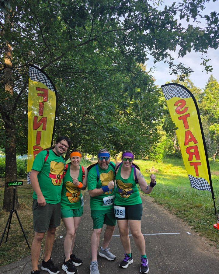 Erin LeDoux at Ninja 5K, 10K, & 13.1M at Camas, WA (32) - 08/08/2026 after earning Best Costume