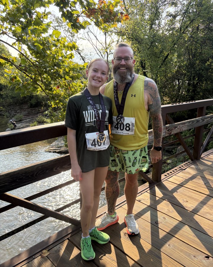 Emi Mandigo at Ninja 5K, 10K, & 13.1M at Branson, MO (32) - 08/08/2026 after earning 1st FEMALE Overall