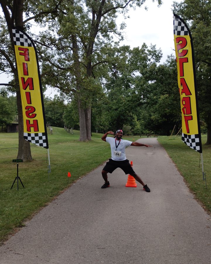 C at Ninja 5K, 10K, & 13.1M at Corunna, MI (33) - 08/15/2026 after earning 1st MALE Overall