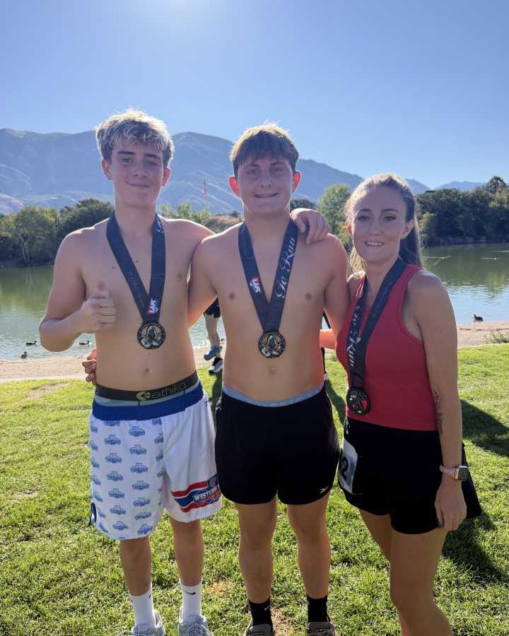 River Moosman at Ninja 5K, 10K, & 13.1M at Highland, UT (33) - 08/15/2026 after earning 2nd MALE Overall
