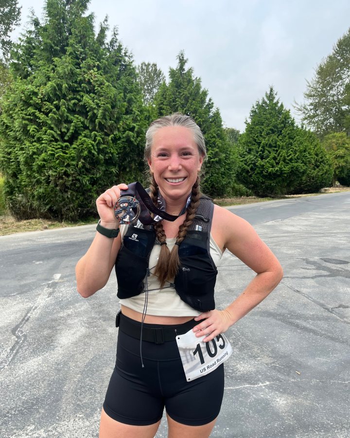Laura Knudson at Ninja 5K, 10K & 13.1M at Everett, WA (33) - 08/15/2026 after earning 1st FEMALE Overall