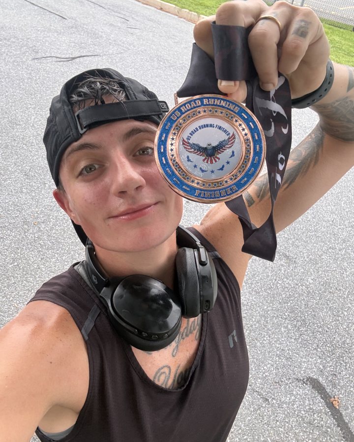 Ashley Rinehart at Ninja 5K, & 10K at Manheim, PA, (34) - 08/22/2026 after earning 1st FEMALE Overall