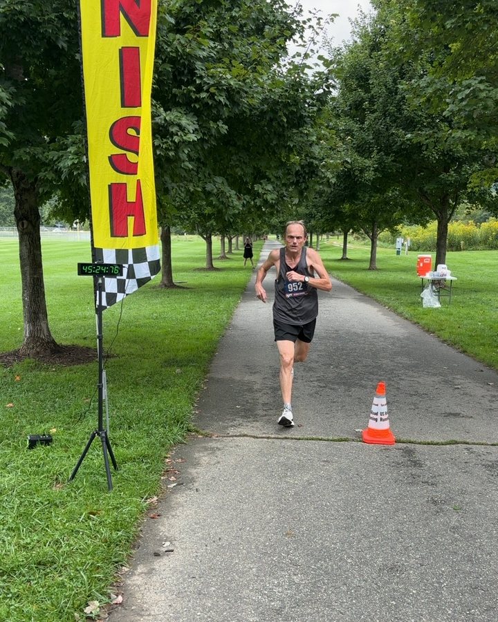 Randy Whaley at Ninja 5K, 10K, & 13.1M at Boone, NC (34) - 08/22/2026 after earning 1st MALE Overall