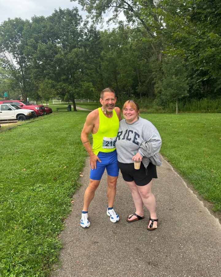 Richard Leclerc at Ninja 5K, 10K, & 13.1M, Beavercreek, OH (33) - 08/15/2026 after earning 1st MALE Overall