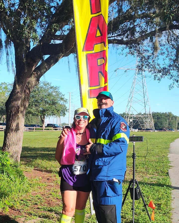 DERRICK D'Amico at Medal Madness 5K, 10K, & 13.1M at Ocala, FL (36) - 09/05/2026 after earning Best Costume