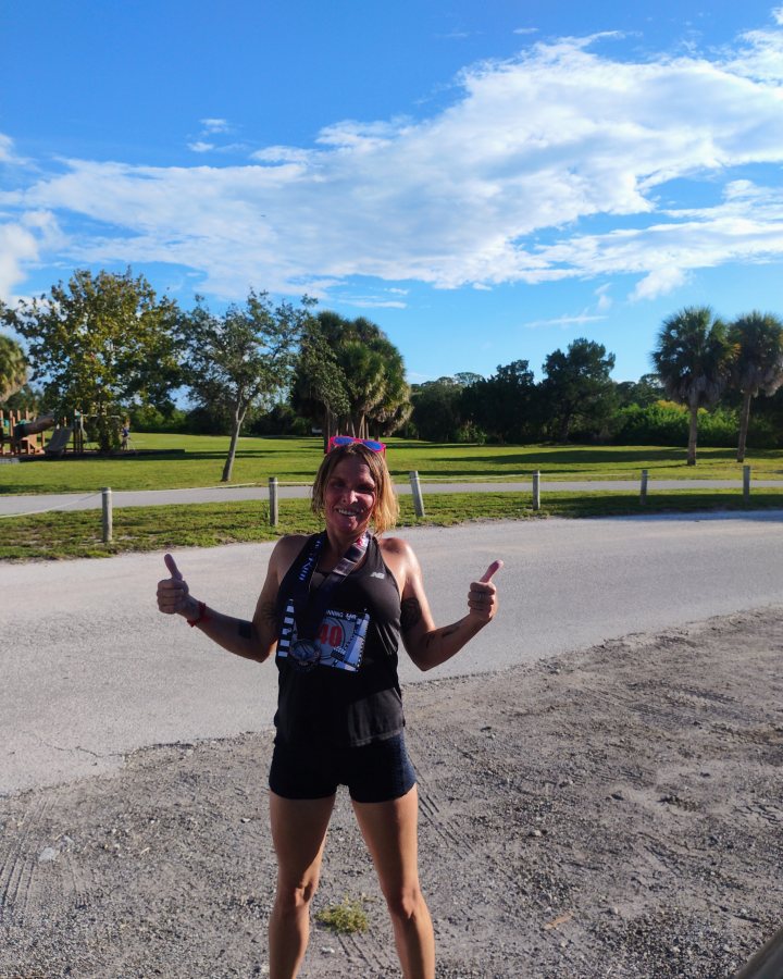 Samantha Warren at Medal Madness 5K, 10K, & 13.1M at Holiday, FL (36) - 09/05/2026 after earning 3rd FEMALE Overall