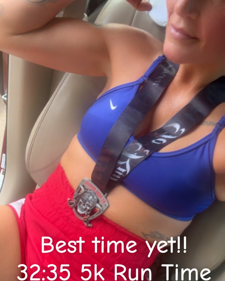 Tamra Tapasco at Medal Madness 5K, 10K, & 13.1M at Longview, TX (36) - 09/05/2026 after earning 3rd FEMALE Overall