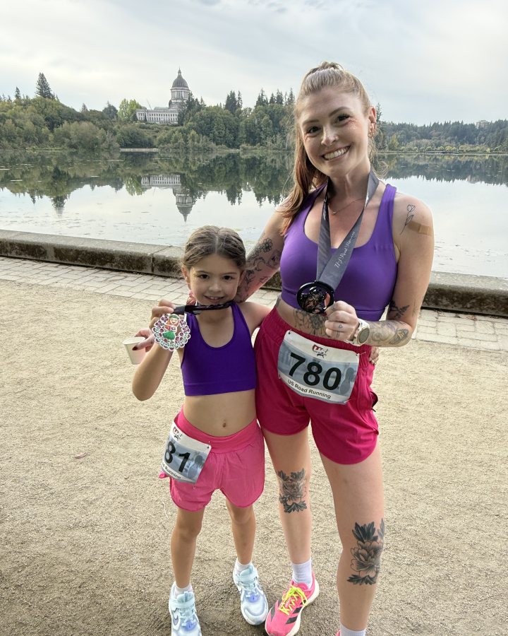 Andrea Anderson at Medal Madness 5K, 10K, & 13.1M at Olympia, WA (37) - 09/12/2026 after earning 1st FEMALE Overall