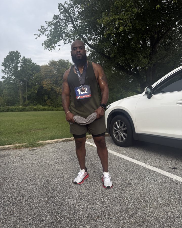 Gary Pilgrim at Medal Madness 5K, 10K & 13.1M at Camp Springs, MD (37) - 09/12/2026 after earning 1st MALE Overall