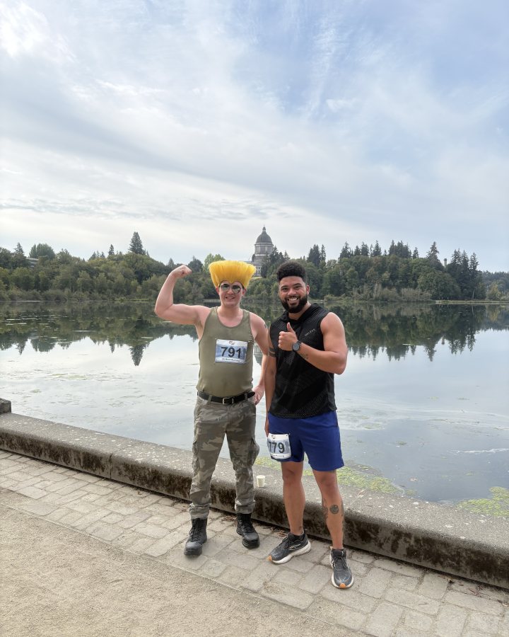 Zachary Gilgenbach at Medal Madness 5K, 10K, & 13.1M at Olympia, WA (37) - 09/12/2026 after earning 3rd MALE Overall