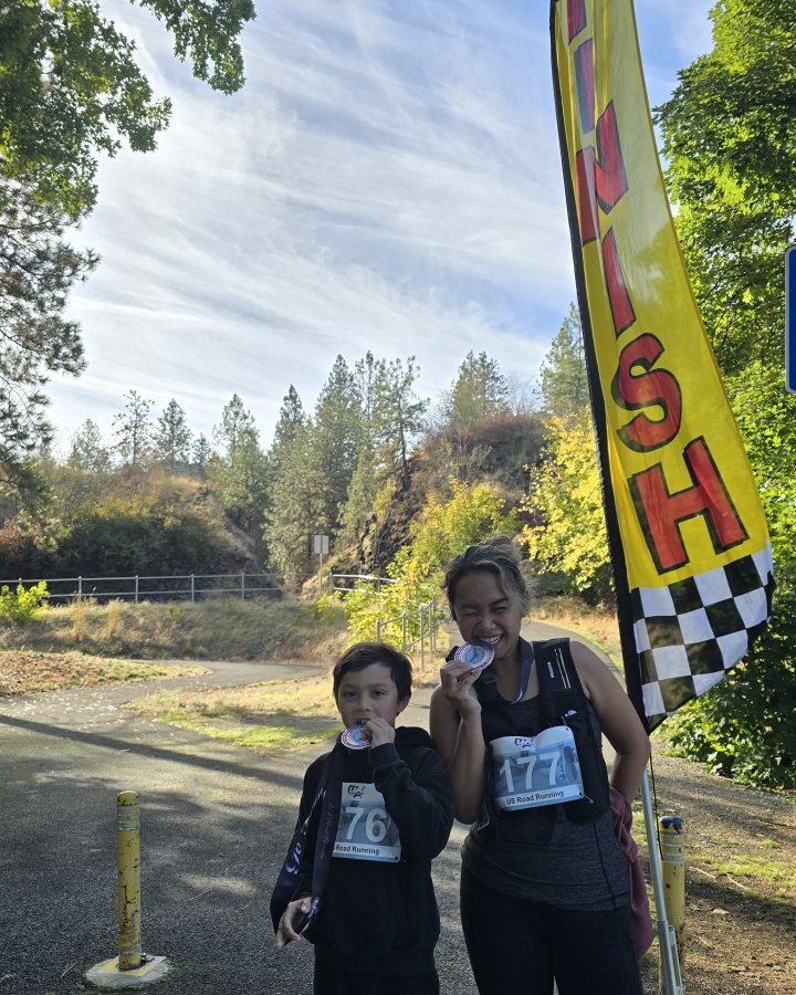 Malinda Suom at Medal Madness 5K, 10K, & 13.1M at Spokane, WA (39) - 09/26/2026 after earning 3rd FEMALE Overall