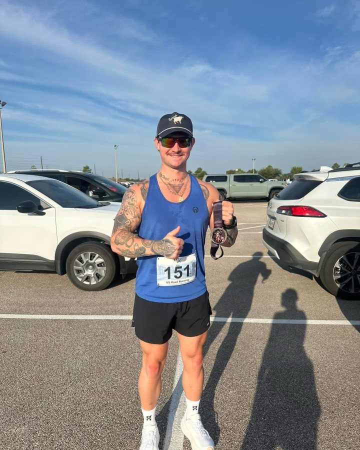 Denton Curry at Medal Madness 5K, 10K & 13.1M at Cypress, TX (39) - 09/26/2026 after earning 2nd MALE Overall