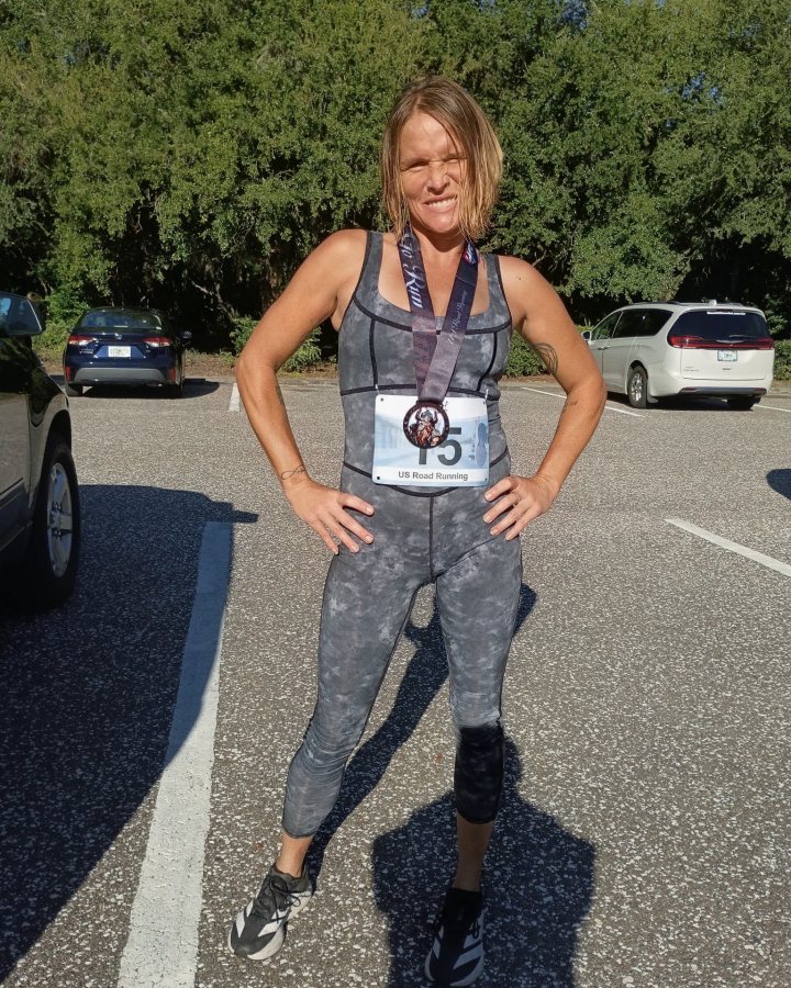 Samantha Warren at Medal Madness 5K, 10K, & 13.1M at Largo, FL (39) - 09/26/2026 after earning 3rd FEMALE Overall