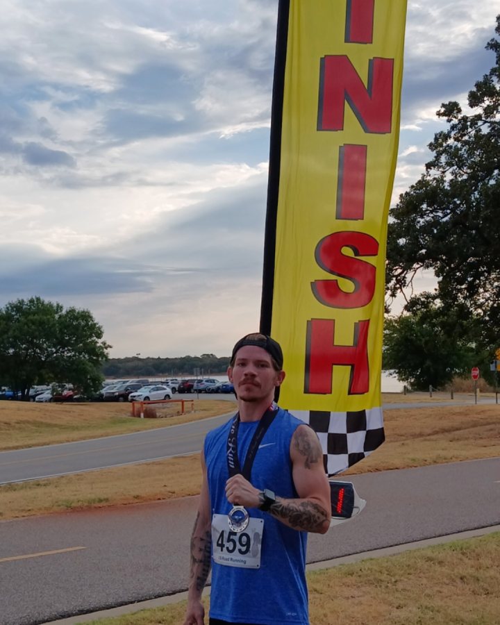 Casey Morehead at Medal Madness 5K, 10K, & 13.1M at Oklahoma City, OK (39) - 09/26/2026 after earning 3rd MALE Overall
