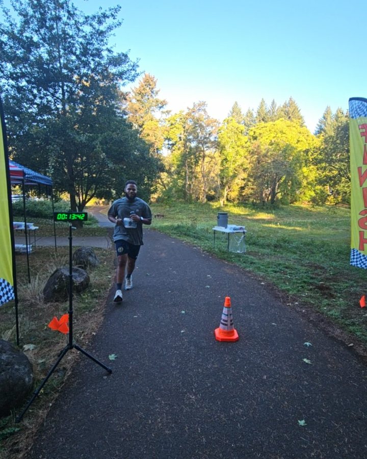 Brendon Reid at Medal Madness 5K, 10K & 13.1M at Camas, WA (39) - 09/26/2026 after earning 2nd MALE Overall