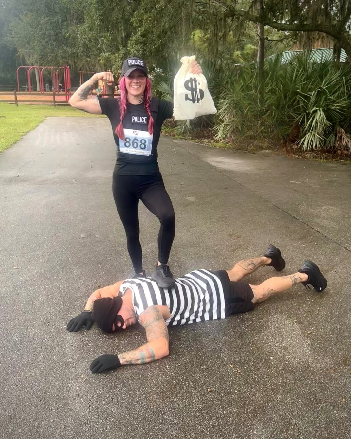 Michelle Smith at Haunted 5K, 10K & 13.1M at Ocala, FL (40) - 10/03/2026 after earning Best Costume