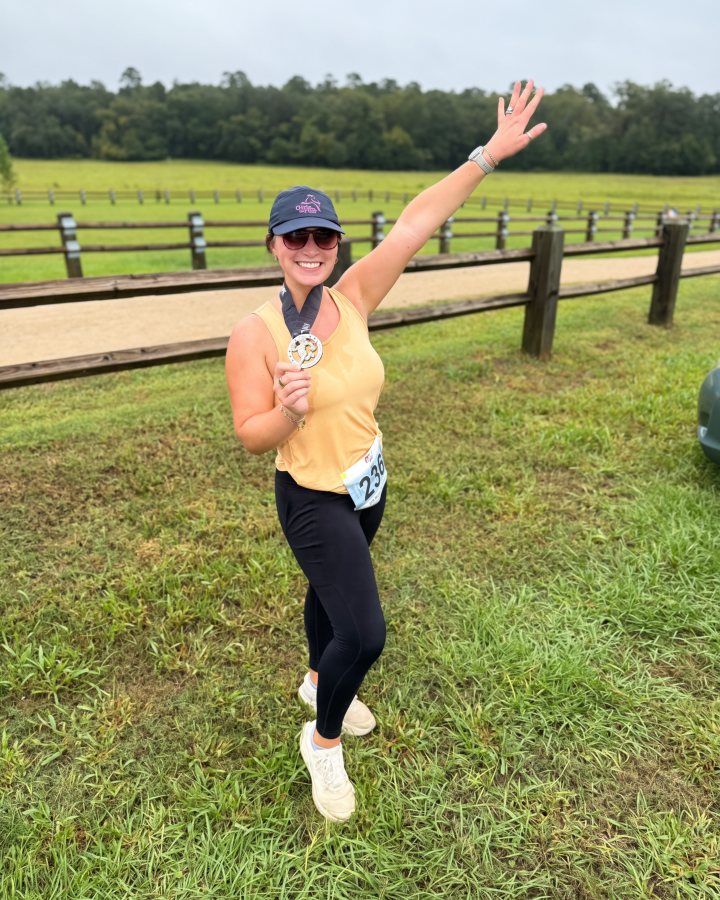 Morgan VanLandingham at Haunted 5K, 10K & 13.1M at Tallahassee, FL (40) - 10/03/2026 after earning 2nd FEMALE Overall