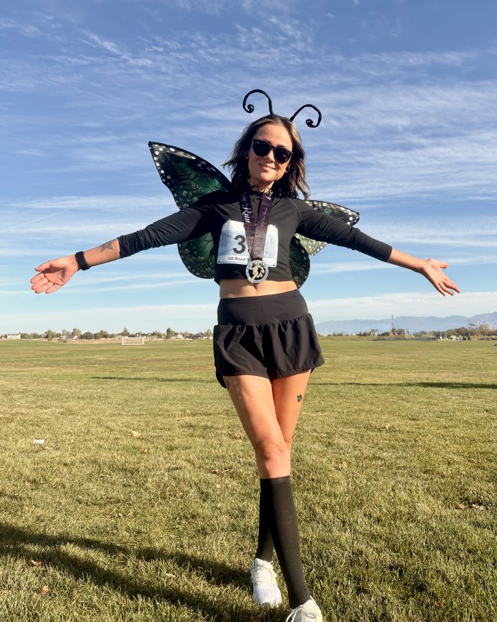 Chantae Kesler at Haunted 5K, 10K & 13.1M at South Jordan, UT (40) - 10/03/2026 after earning Best Costume
