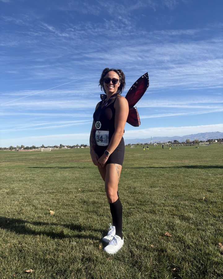 Chelsea Pearson at Haunted 5K, 10K & 13.1M at South Jordan, UT (40) - 10/03/2026 after earning Best Costume