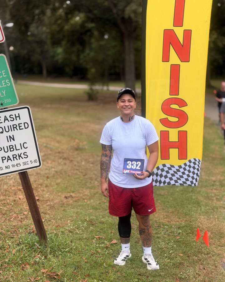 Tierra Houston at Haunted 5K, 10K, 13.1M at Columbus, GA (40) - 10/03/2026 after earning 1st FEMALE Overall