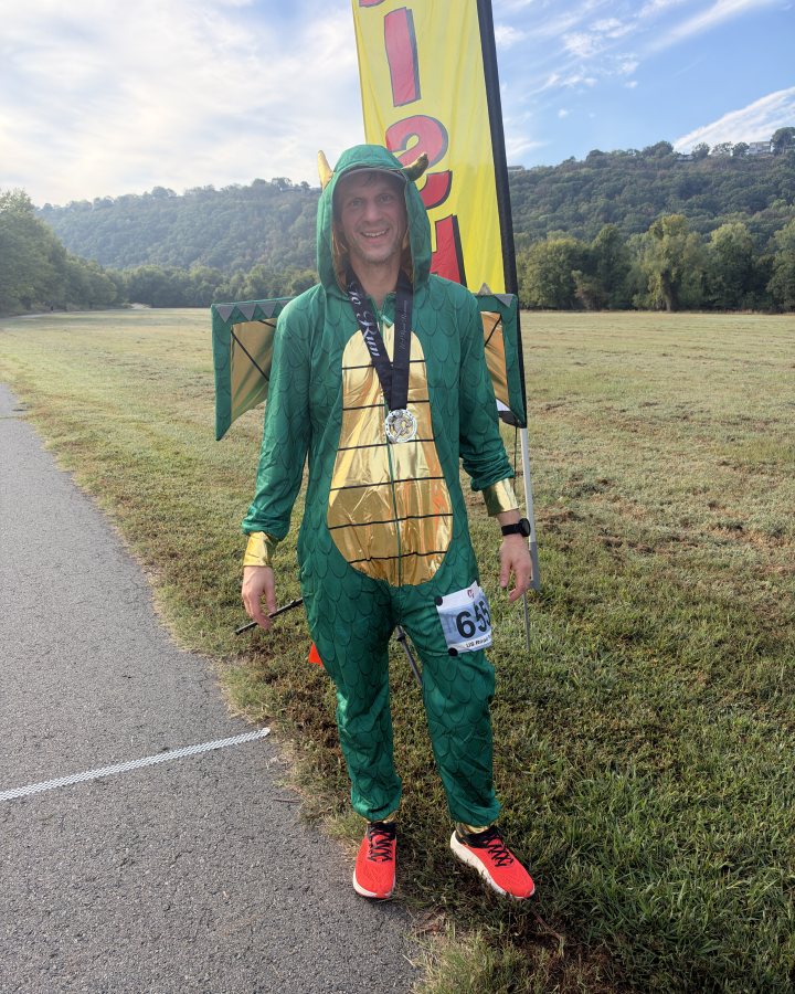 Daniel Smith at Haunted 5K, 10K, 13.1M & 26.2M at Little Rock, AR (41) - 10/10/2026 after earning Best Costume