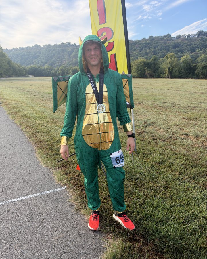 Daniel Smith at Haunted 5K, 10K, 13.1M & 26.2M at Little Rock, AR (41) - 10/10/2026 after earning 1st MALE Overall