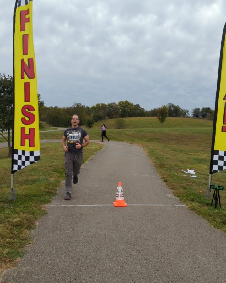 Bradley Gordon at Haunted 5K, 10K & 13.1M at Richmond, KY (41) - 10/10/2026 after earning 1st MALE Overall