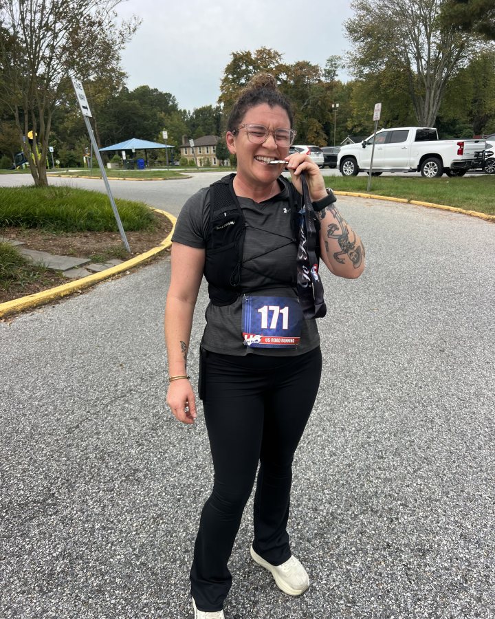 Sally Knutsen at Haunted 5K, 10K & 13.1M at Fort Washington, MD (41) - 10/10/2026 after earning 2nd FEMALE Overall