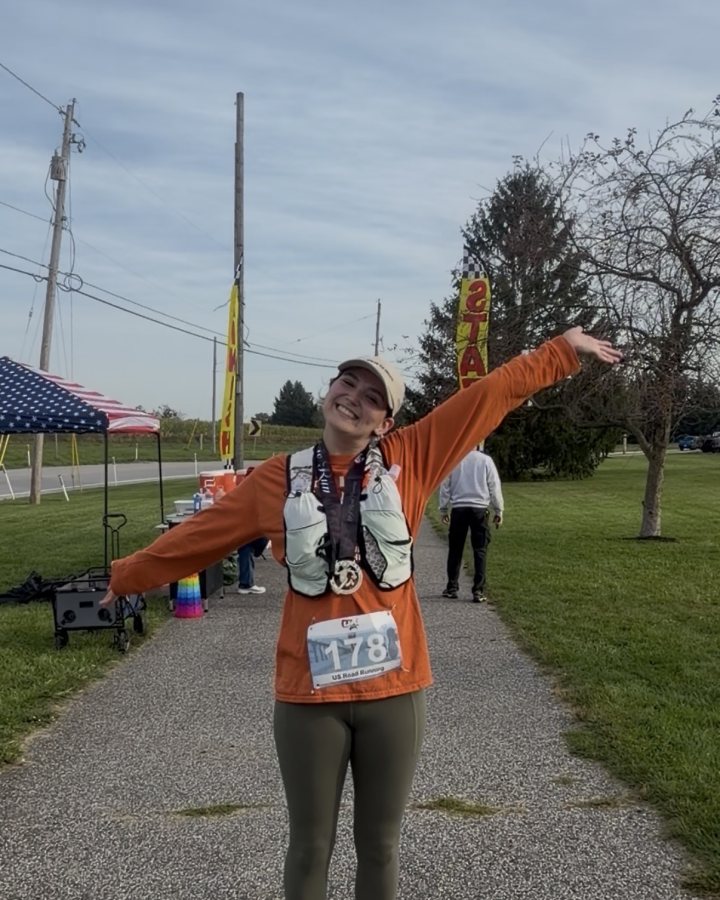 Emily Sweitzer at Haunted 5K, 10K, 13.1M at York, PA (41) - 10/10/2026 after earning 1st FEMALE Overall