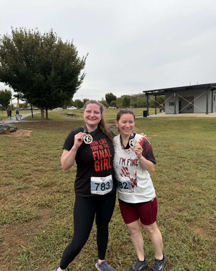 Amanda Lee at Haunted 5K, 10K, 13.1M & 26.2M at Winston-Salem, NC (41) - 10/10/2026 after earning Best Costume