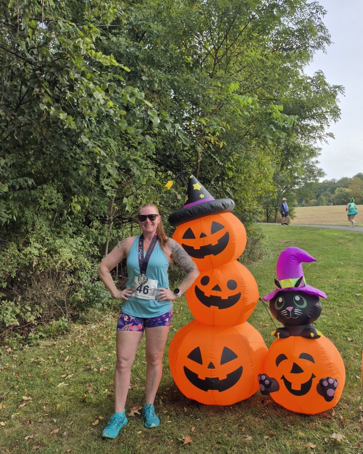 Crystal Immel at Haunted 5K & 10K at Westminster, MD (41) - 10/10/2026 after earning 2nd FEMALE Overall
