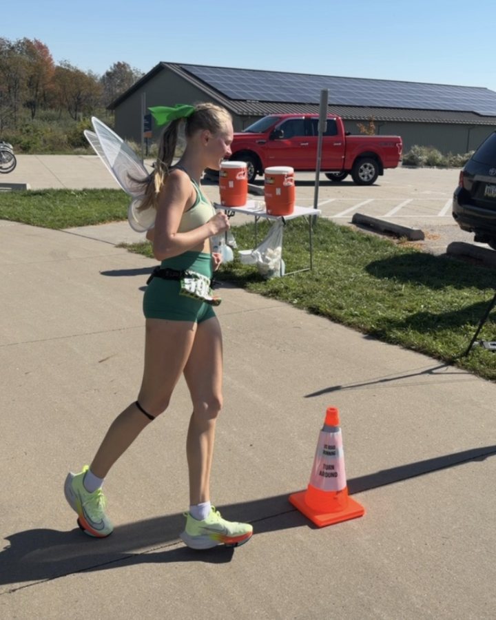 Lillian Reynolds at Haunted 5K, 10K, 13.1M & 26.2M at Des Moines, IA (41) - 10/10/2026 after earning Best Costume