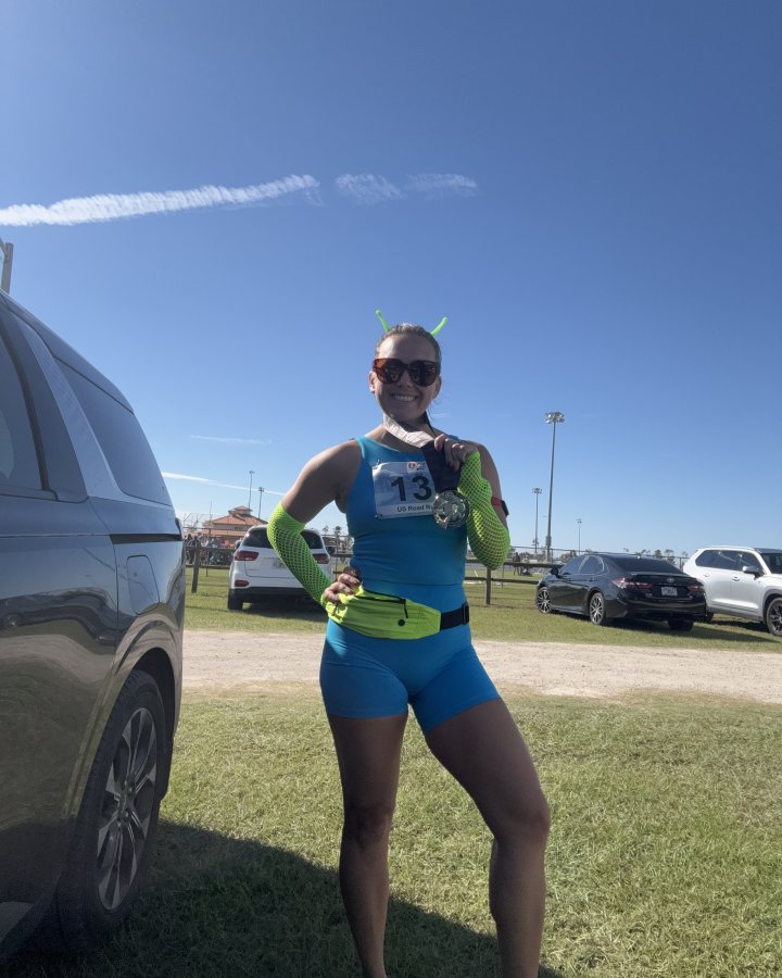 Ashley Rhinehart at Haunted 5K & 10K at Panama City, FL (42) - 10/17/2026 after earning Best Costume