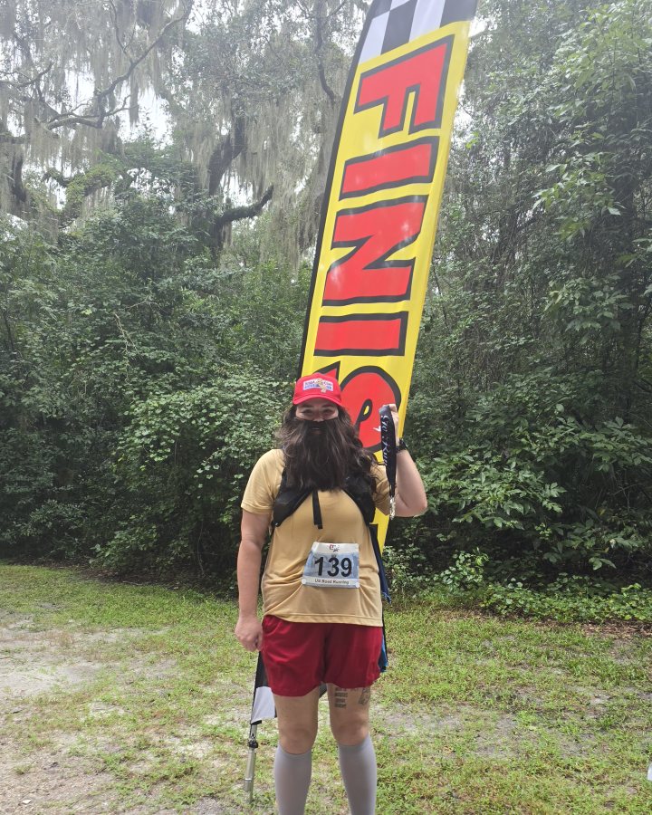 Tiffany Biddlecombe at Haunted 5K, 10K, & 13.1M at DeBary, FL (42) - 10/17/2026 after earning Best Costume