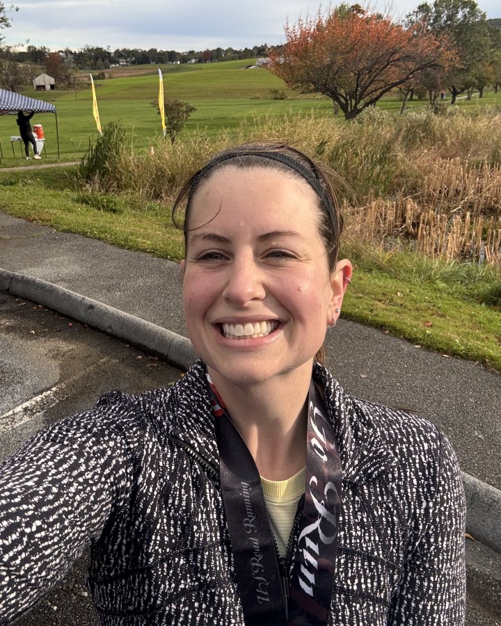 Rebecca DeSimone at Haunted 5K & 10K at Akron, PA (42) - 10/17/2026 after earning 1st FEMALE Overall