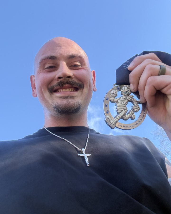 Russell Plemons at Haunted 5K, 10K, & 13.1M at Beavercreek, OH (42) - 10/17/2026 after earning 1st MALE Overall
