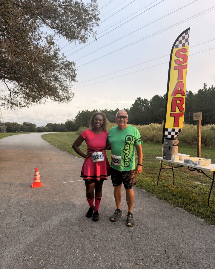 Justice Rice at Haunted 5K, 10K & 13.1M at Ocala, FL (42) - 10/17/2026 after earning Best Costume