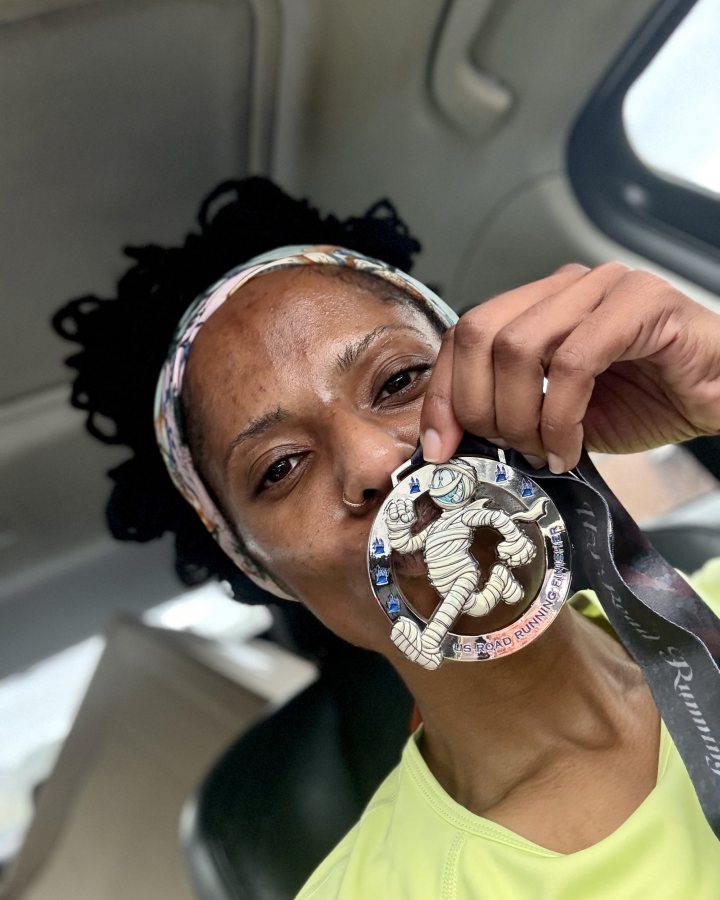 Amanda Graham at Haunted 5K, 10K, & 13.1M at Charlotte, NC (42) - 10/17/2026 after earning 3rd FEMALE Overall